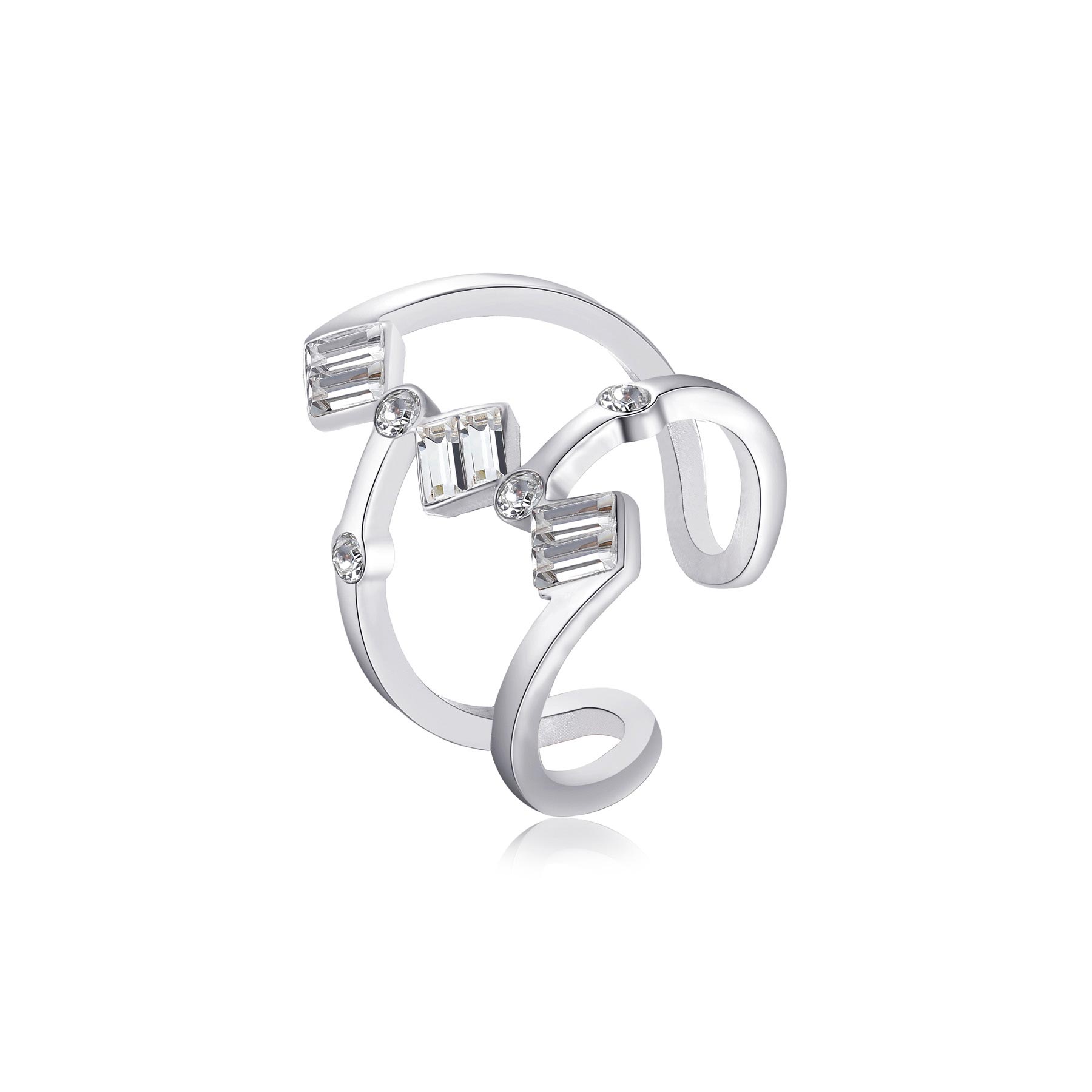 Anello Double Loop Juice Donna Brosway in Acciaio cod. BJU33A
